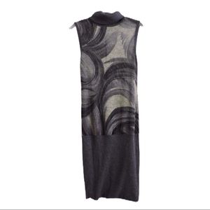 Verdict Gray Swirl Dress